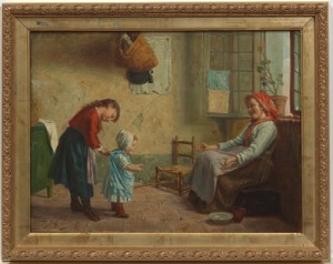 First Steps by Giulio ROSATI - auction artwork with signature