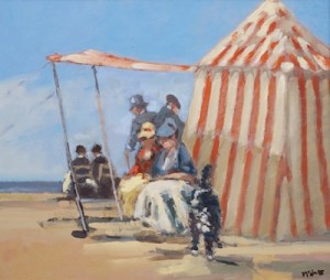 Family At The Beach by Frederick MCDUFF