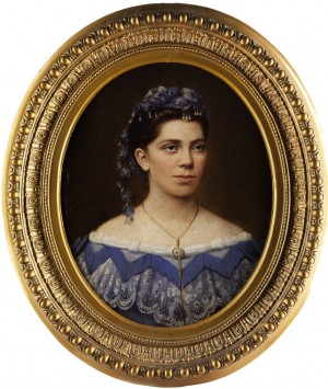 Portrait Einer Jungen Dame by Eugen Alfons Von BLAAS