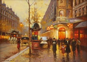Paris. Theatre Du Vaudeville by Yuri KUZMIN