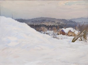 Winter Landscape by Vassili Filippovich LEVI