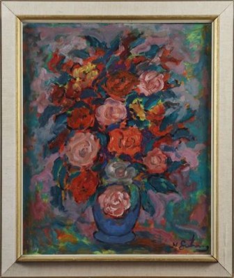 Blomsterstilleben by Nathan GUTMAN