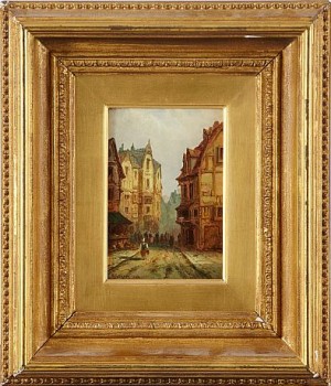 Stadsmotiv by George GREGORY - auction artwork with signature