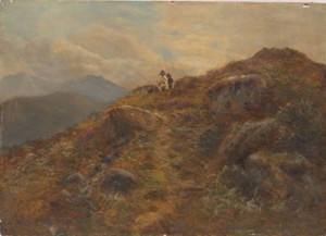 Travelers On A Foothill by Benjamin William LEADER