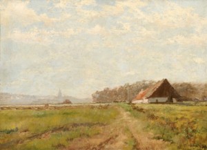 Chaumière Au Bord D'un Fleuve by Pierre Franc LAMY