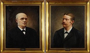 2 St, Porträtt Av P Olsson Resp, Severin Axell by Axel SMITH