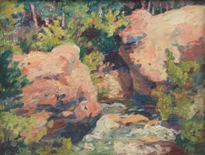Forest Rivulet by Waldo Park MIDGLEY - auction artwork with signature