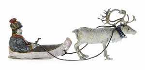 Ren Med Ackja Och Same by Nils Nilsson (Sami Artist) SKUM