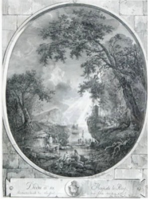 Figurscen I Landskap by Johan Fredrik MARTIN