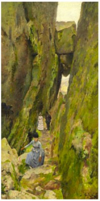 Kungsklippan - Ravin Med Figurer by Ivar Julius NYBERG