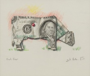 Cash Cow by Gayle Blair TATE - auction artwork with signature