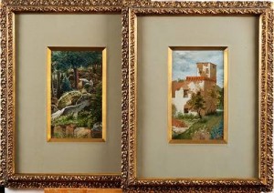 (2) Landskap by Anders De WAHL - auction artwork with signature