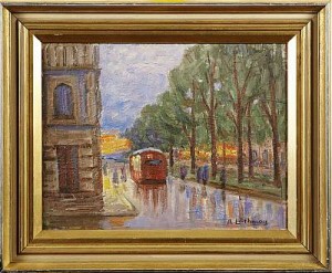 Motiv Från Karlavägen by August LÖTHMAN - auction artwork with signature