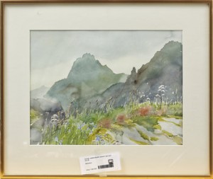 Bergslandskap by Carin ADLER