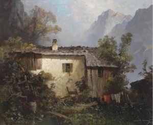 A Solitary Farmstead by Oskar MULLEY