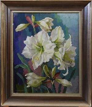 Blomsterstilleben by Inga LÖFQUIST - auction artwork with signature