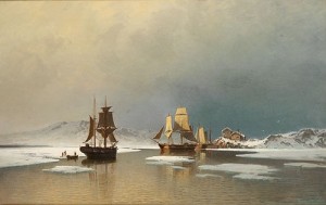 Seilskuter På Islagt Fjord by Reinholdt BOLL