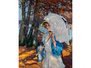 Dame Mit Sonnenschirm by Edward Alfred CUCUEL