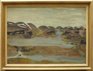Fjällandskap Med Renhjord by Nils Nilsson (Sami Artist) SKUM