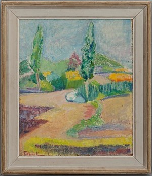 Landskap by Torborg KRAMER-LINDGREN - auction artwork with signature