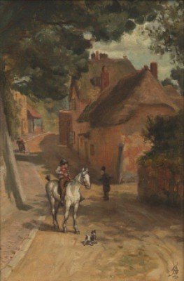 Village Street by Nathaniel Hughes John BAIRD