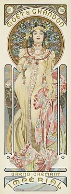Moët & Chandon, Grand Cremant Impérial by Alphonse MUCHA