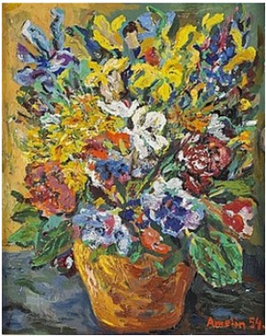 Blomsterstilleben by Albin AMELIN