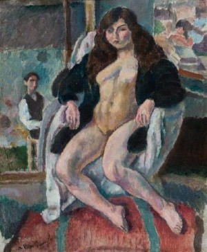 Le Peintre Et Son Modèle by Jules PASCIN