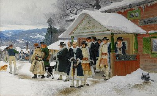 Tingsavslutning - Orsa Socken, Dalarna by Olof ARBORELIUS