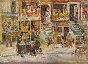 Saturday Morning, Upper West Side by Theresa Ferber BERNSTEIN - auction artwork with signature