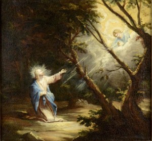 Christ On Olivet Mountain by Michael WILLMANN - auction artwork with signature
