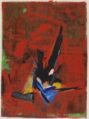 Komposition In Rot by Francis BOTT