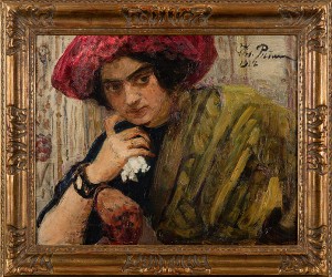 Portrait Of Isaak Brodsky's Sister by Ilya Efimovich REPIN