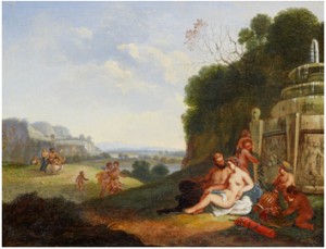 Baccanal by Dirck Van Der LISSE - auction artwork with signature
