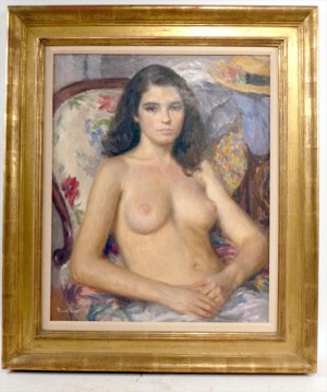 Desnudo. Portrait Of A Female Nude by Ramón PICHOT