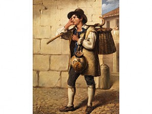 Italienischer Jüngling by Louis GALLAIT - auction artwork with signature