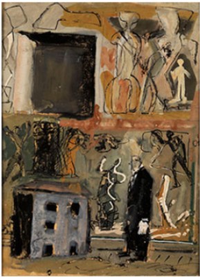 Parete E Figura In Nero - Wände Und Figur In Schwarz by Mario SIRONI