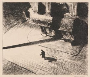 Night Shadows (zigrosser 22) by Edward HOPPER