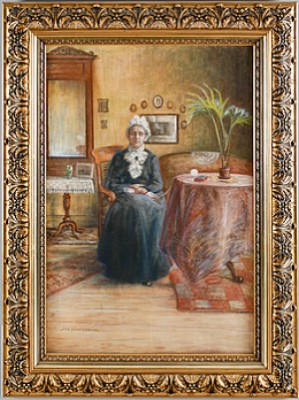 Kvinna Med Handarbete by Ida TÖRNSTRÖM