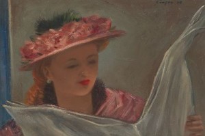 Woman Reading by Clyde SINGER