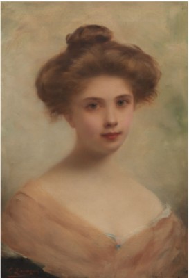 Portrait Of A Beauty by Giuseppe ZANAZIO - auction artwork with signature