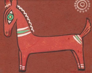 Horse by Jamini ROY