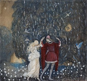 Lena Och Riddaren Dansa by John BAUER