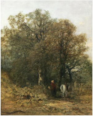 Man Och Kvinna I Skogslandskap by Peter DEAKIN - auction artwork with signature
