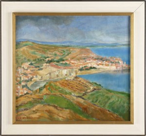 Haven Te Collioure by Hendrik Adriaan Van Der WAL - auction artwork with signature