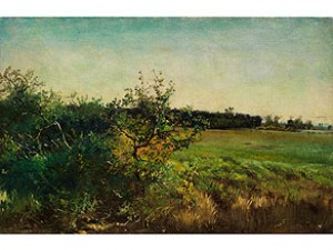Wiesenlandschaft Mit Niedrigen Sträuchern by Ludwig CORREGGIO - auction artwork with signature