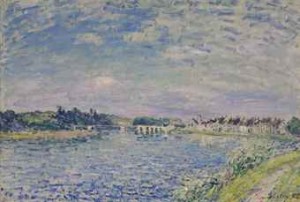 Saint-mammès-le Soir by Alfred SISLEY