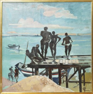 L´estacape by Jacques DESPIERRE - auction artwork with signature