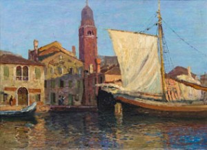 Evening Sun In Chioggia by Alfred ZOFF