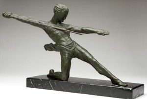 The Warrior by Michel DECOUX - auction artwork with signature